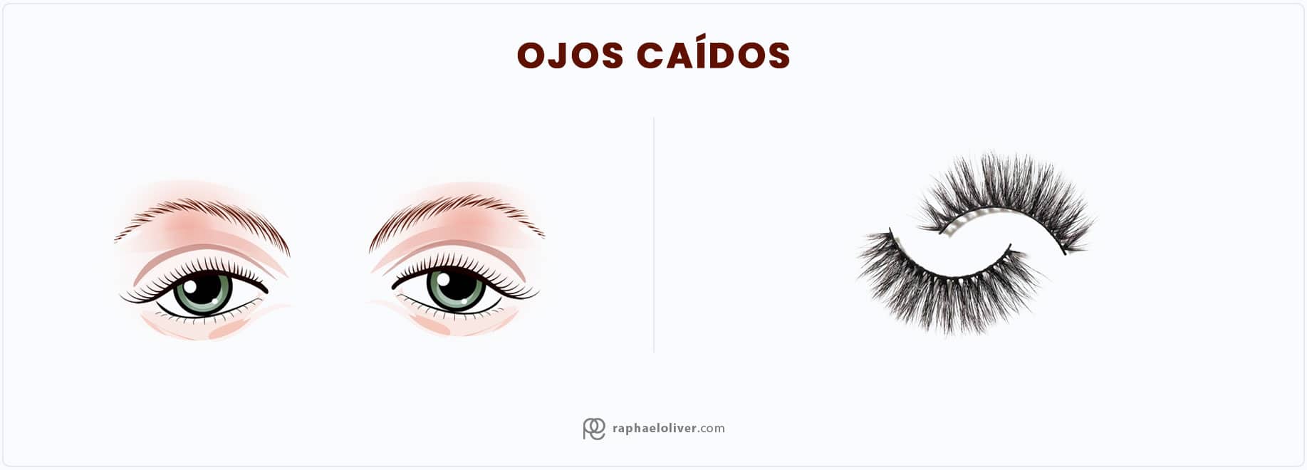 pestañas postizas para ojos caídos