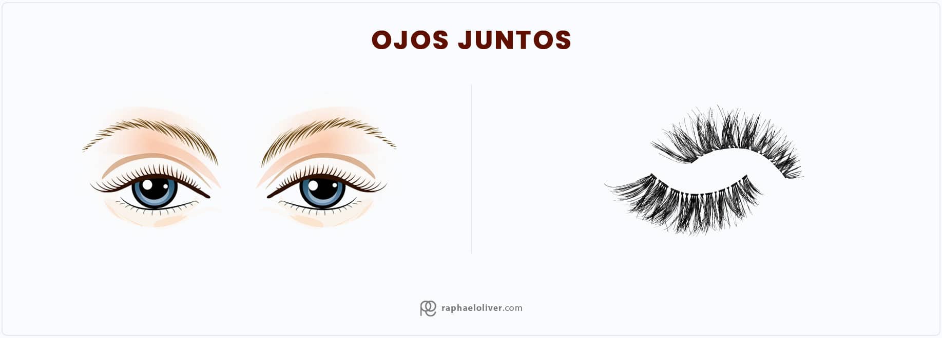 pestañas postizas para ojos juntos